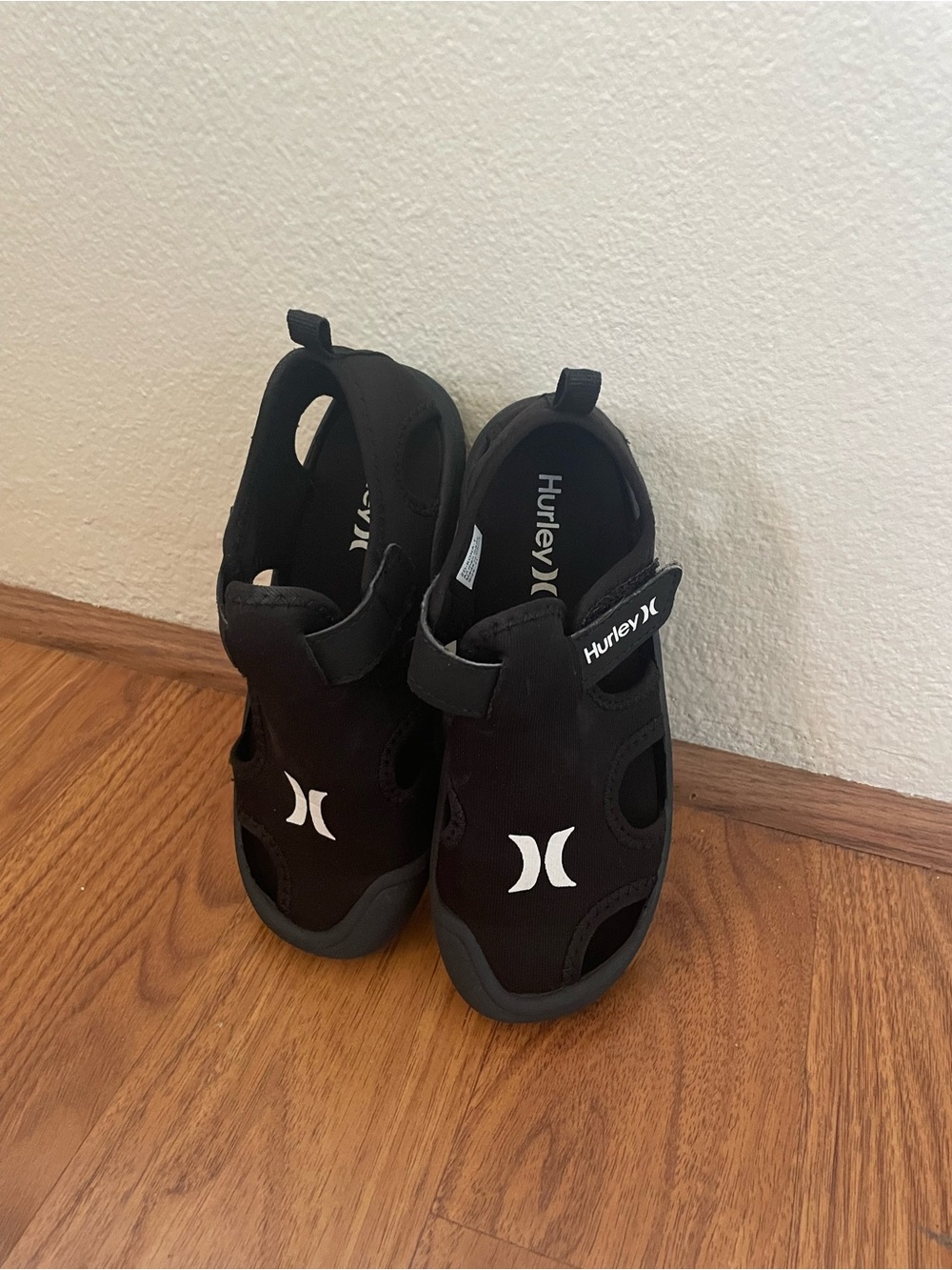Hurley Black Kids Water Shoes with White Logo